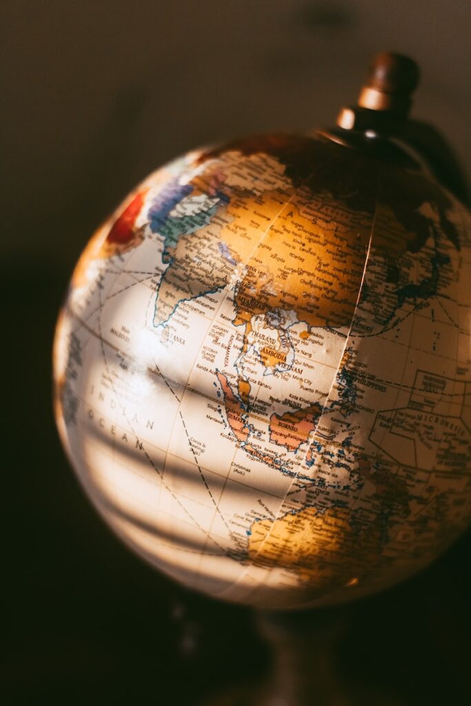 close up photo of desk globe